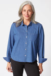 Denim Shaped Hem Shirt