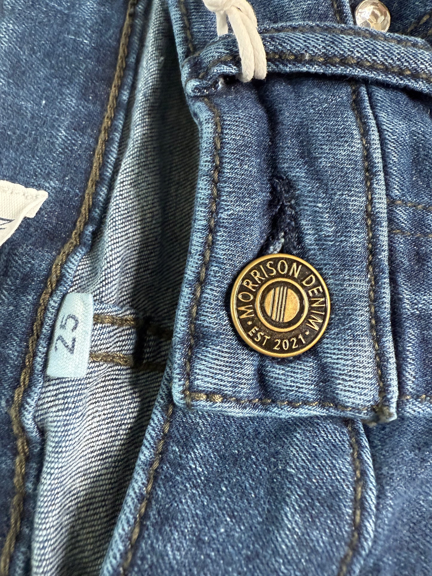 Jean Starlet Crop délavage Rolling Stone