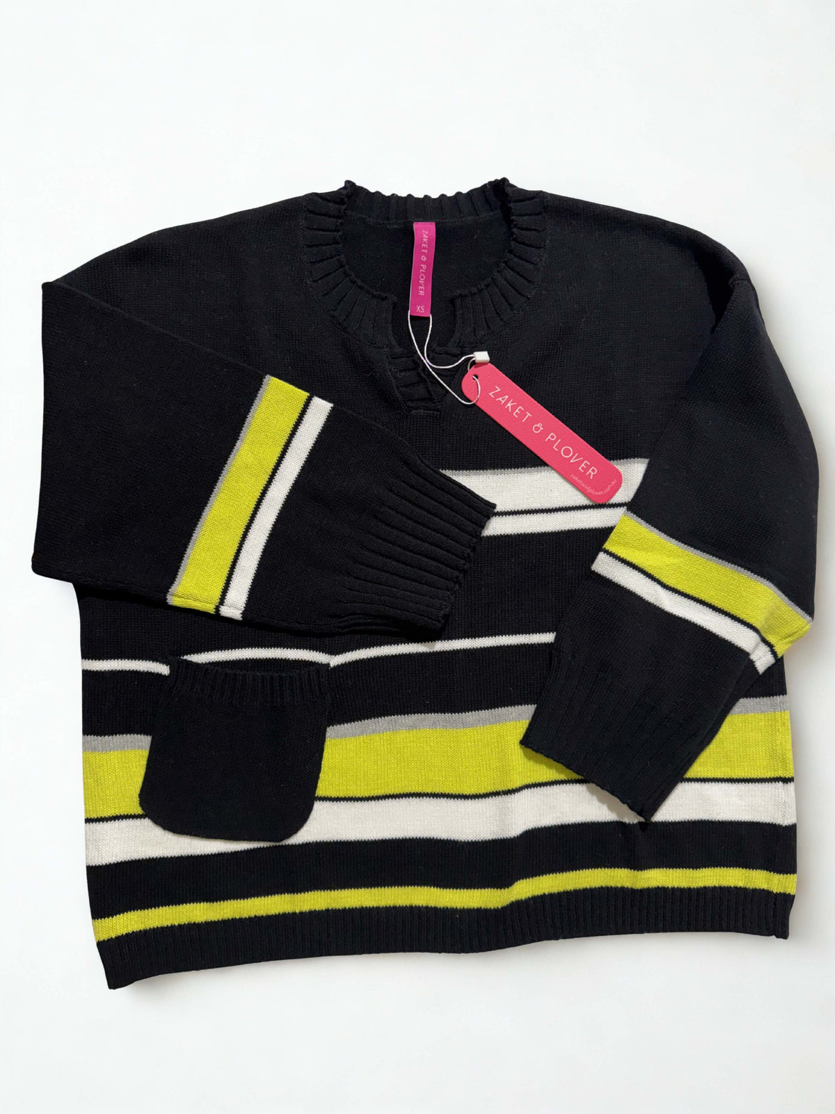 Side Pocket Stripe Sweater