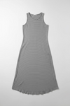 Striped dress on a light gray background