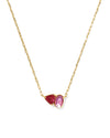 Tatum Pendant Necklace Pink Gold Mix