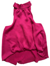 Pink sleeveless top on a white background. 
