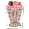 Shake It Up Beaded Pink Milkshake Crossbody HandBag