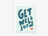 Get Well Big Letters Card