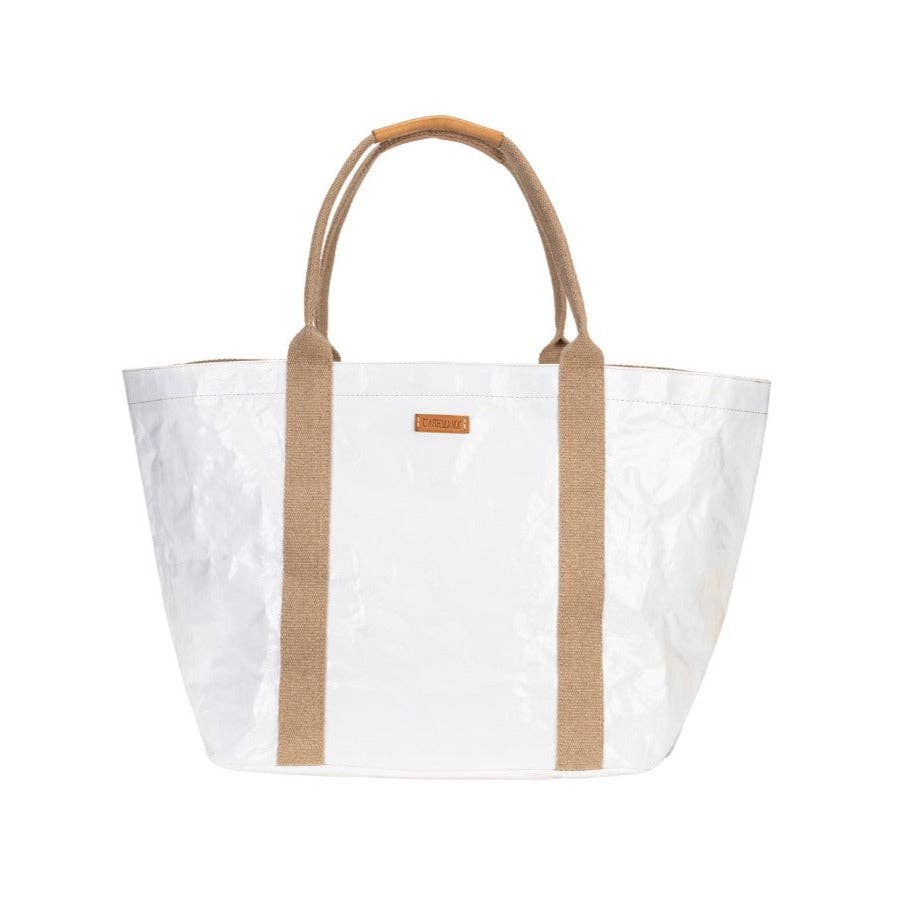 SAC CABAS GIULIA GLOSSY : Cachemire brillant / Grand