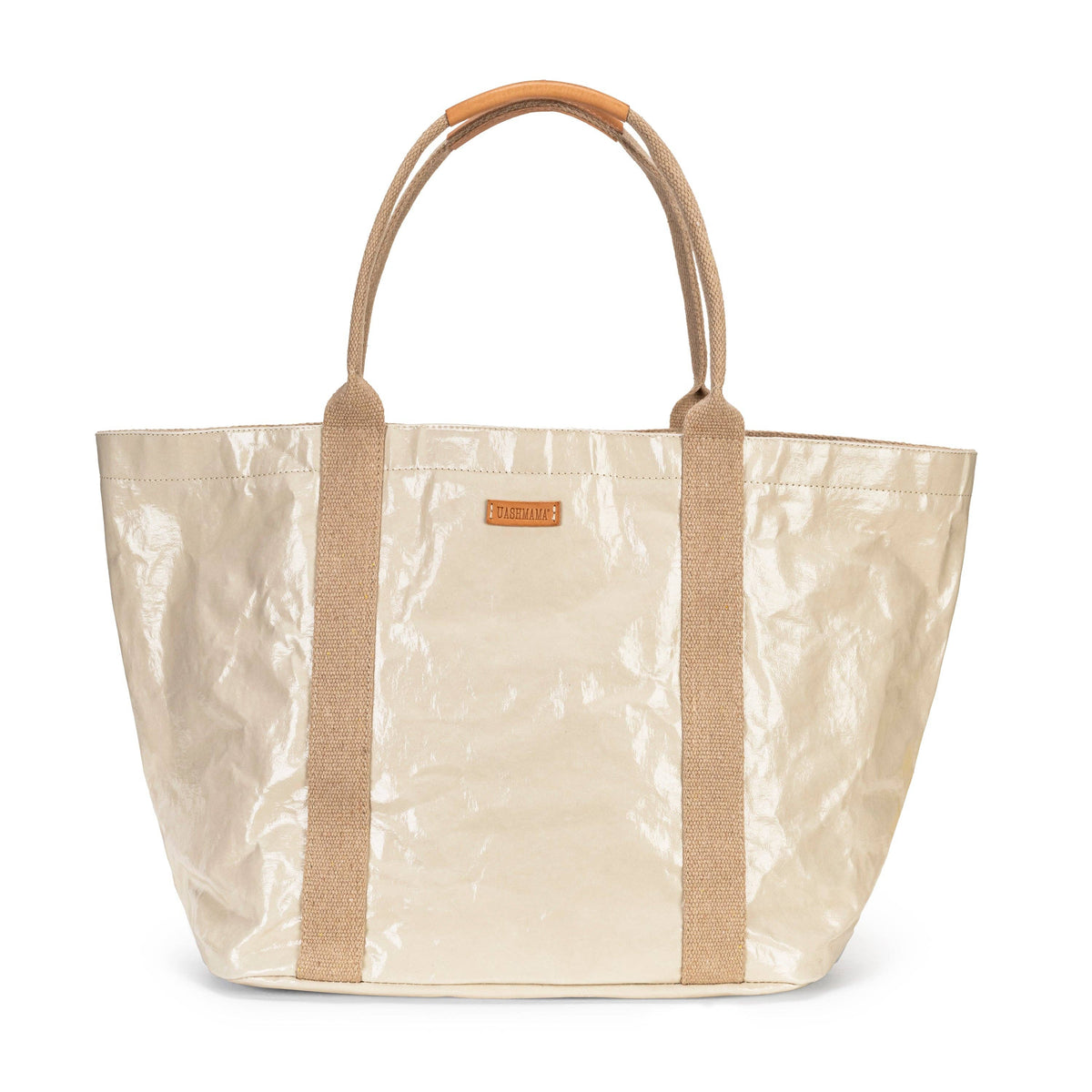 SAC CABAS GIULIA GLOSSY : Cachemire brillant / Grand