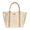 GIULIA GLOSSY TOTE BAG: Glossy Cachemire / Large