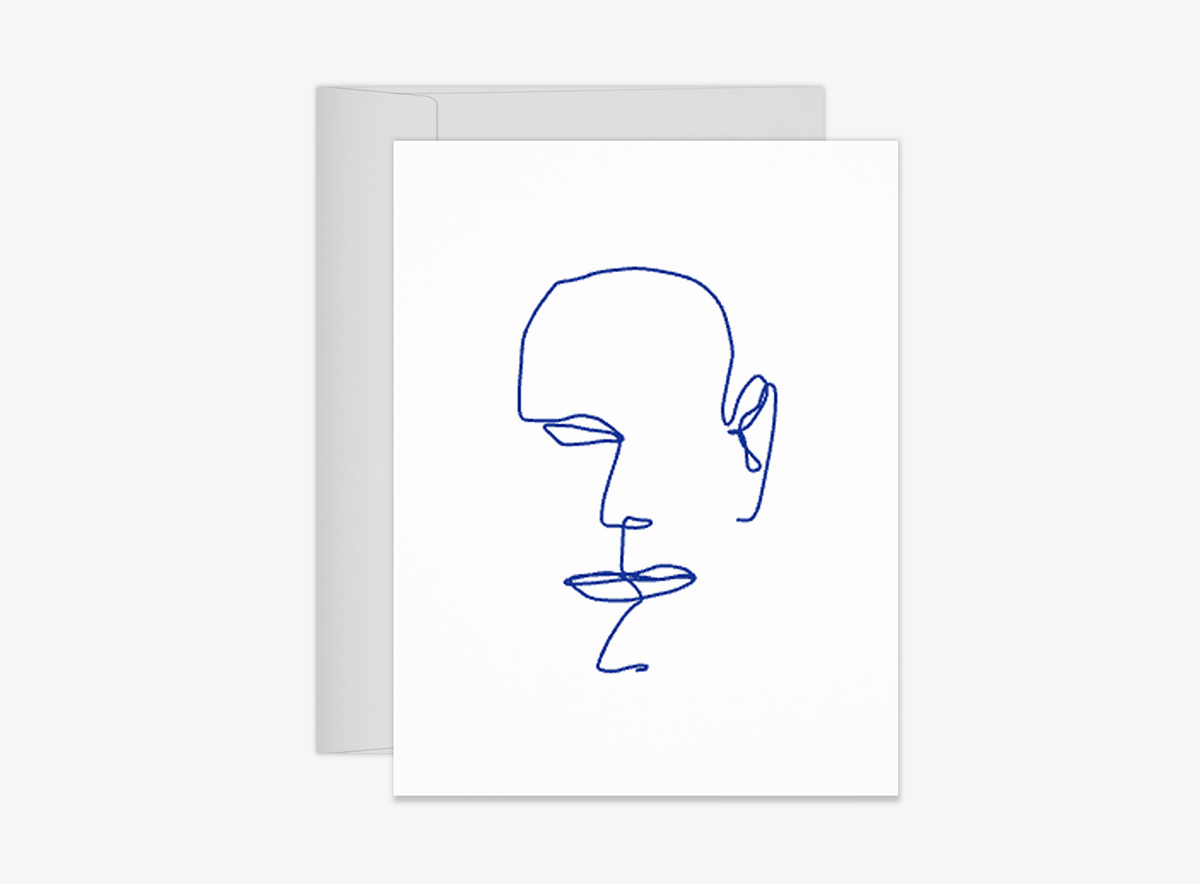 Contour Face Card