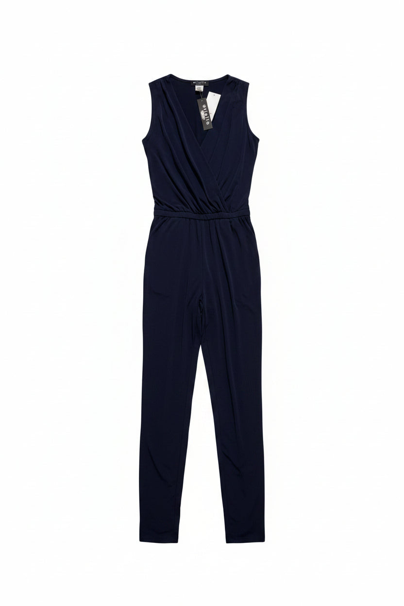 Sleeveless Crossover Jumpsuit