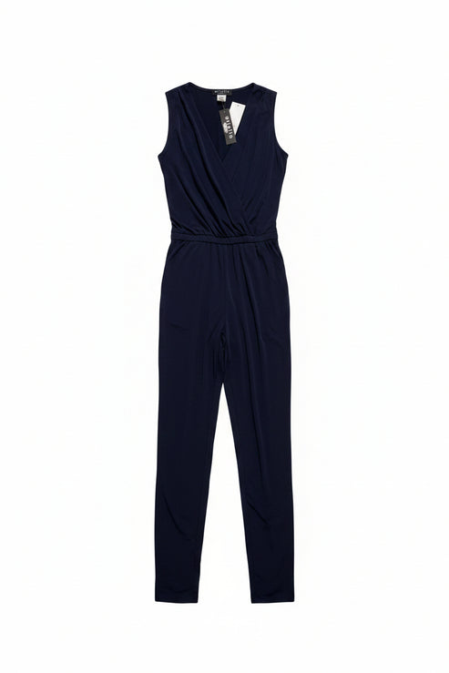 Sleeveless Crossover Jumpsuit