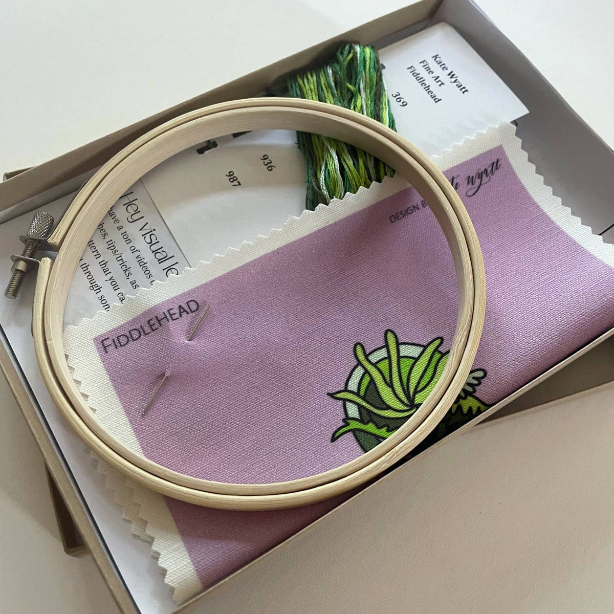 DIY Embroidery Kit - Fiddlehead (5")