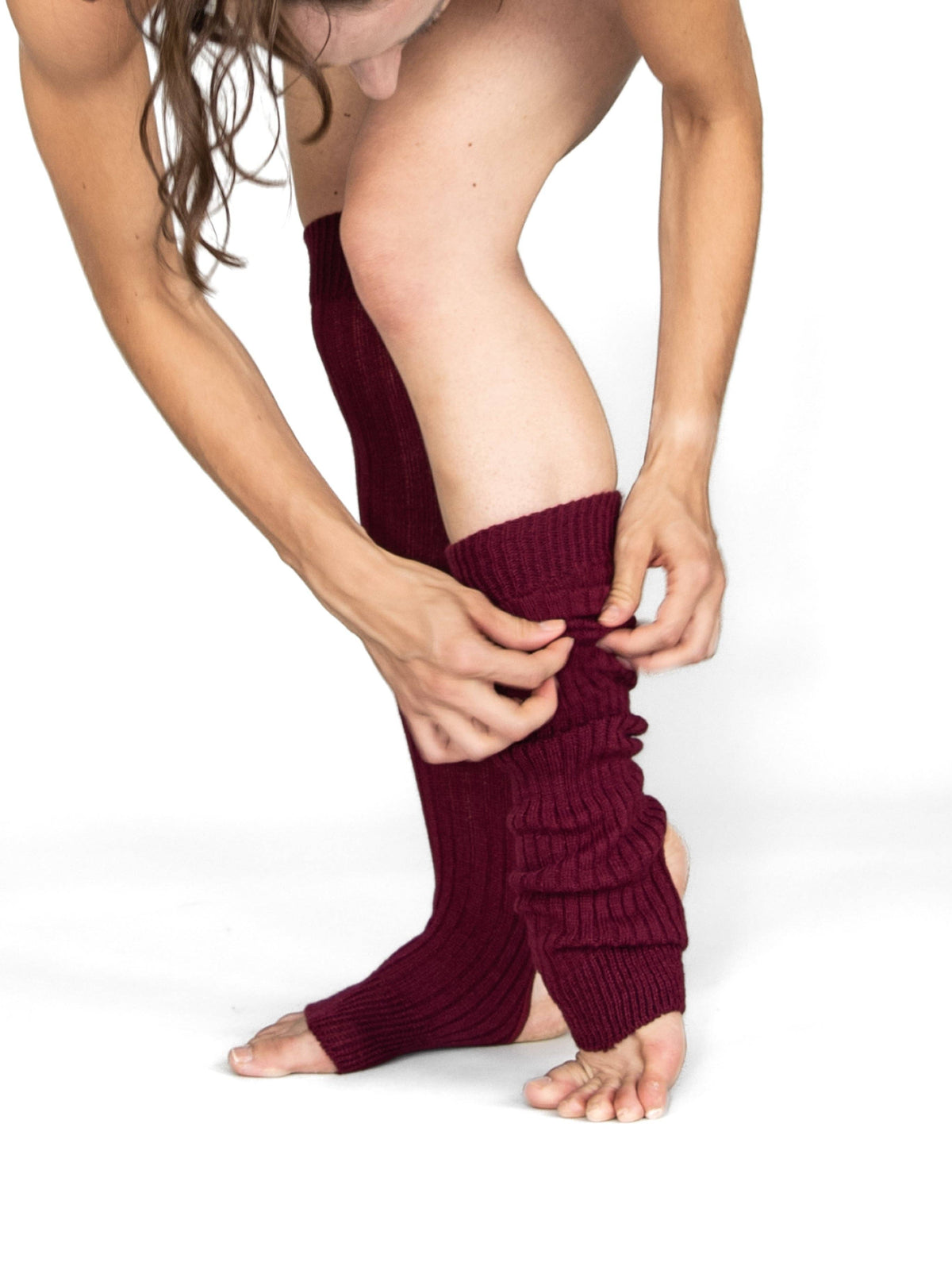 Short Stirrup Leg Warmers: LIGHT PINK / 1SIZ