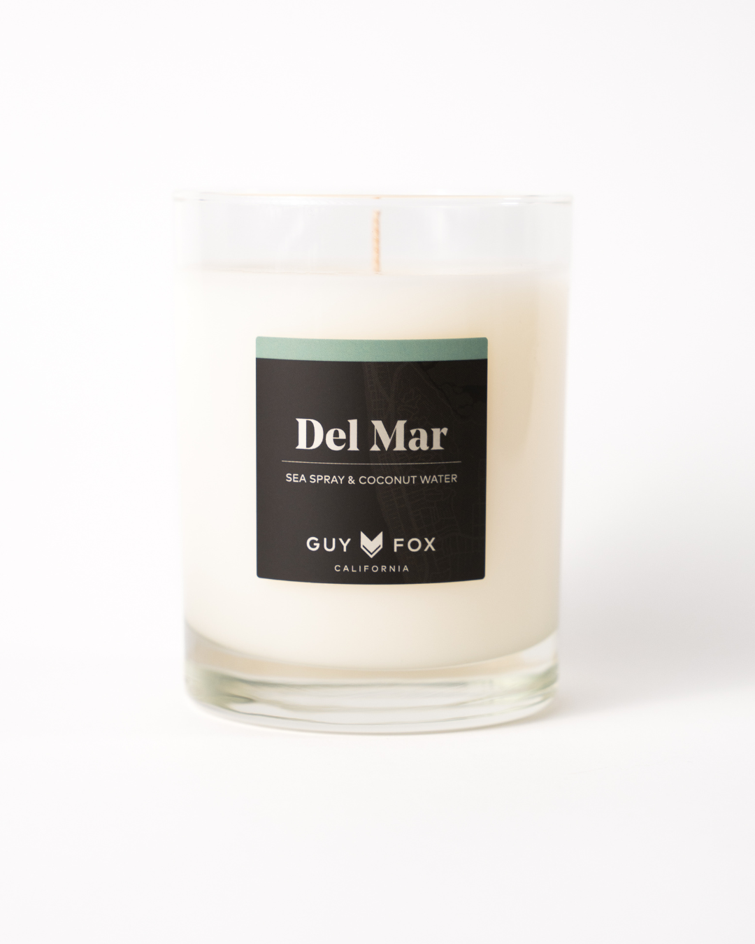 Del Mar - Bougie pour homme réutilisable - Embruns marins et eau de coco
