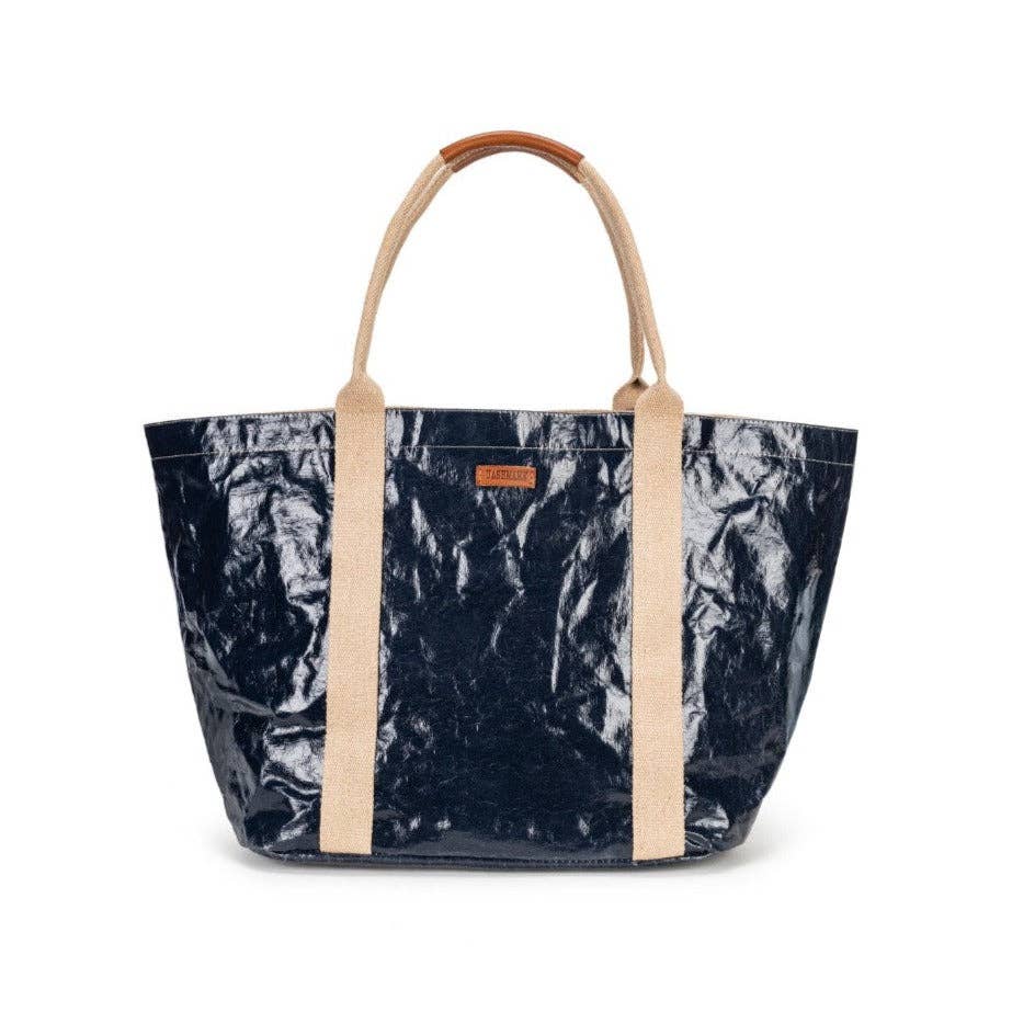 SAC CABAS GIULIA GLOSSY : Cachemire brillant / Grand
