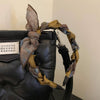 RETRO ART STYLE SILK SCARF BOW HEADBAND_CWAHA07645: Brown / (OS) 1