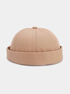 Classic Solid Color Docker Hat For Men And Women: KHAKI / (OS) 1