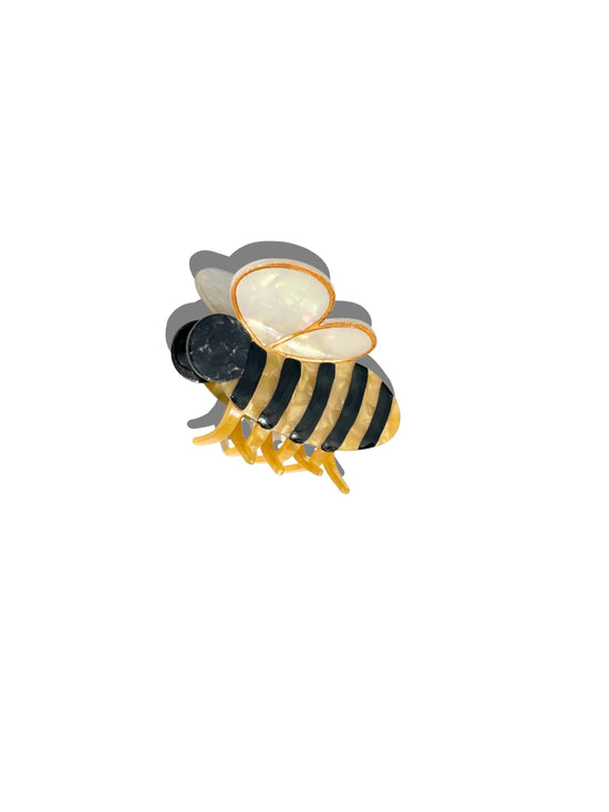 Hand-painted Bee Claw Hair Clip | Eco-Friendly