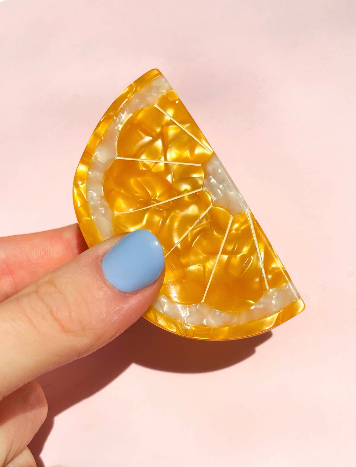 Orange Slice Claw Clip // Cellulose Acetate 