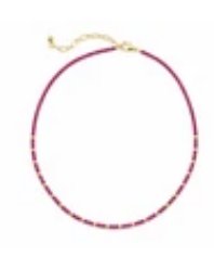 Paloma Ruby Beaded Necklace