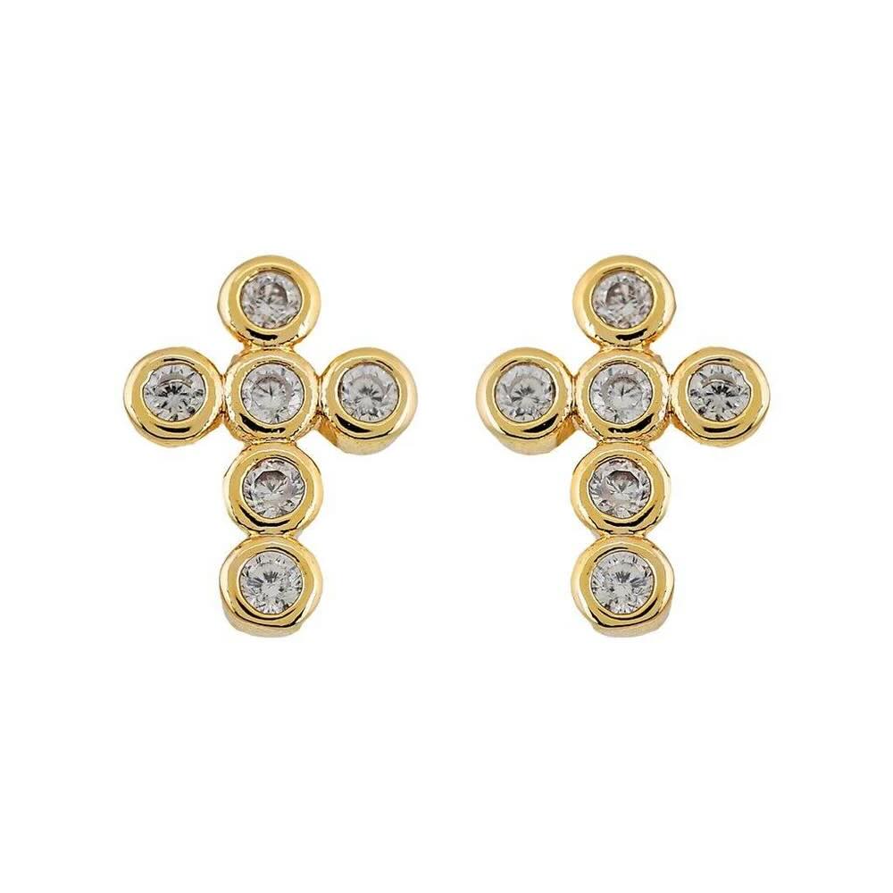 Mini Cross Stud Earrings