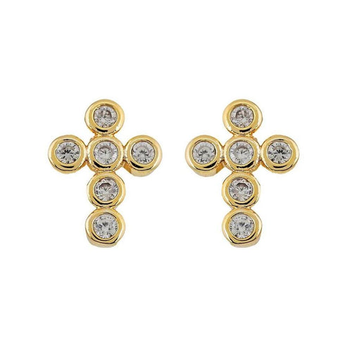 Mini Cross Stud Earrings