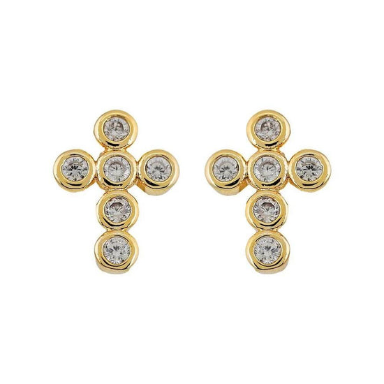 Mini Cross Stud Earrings