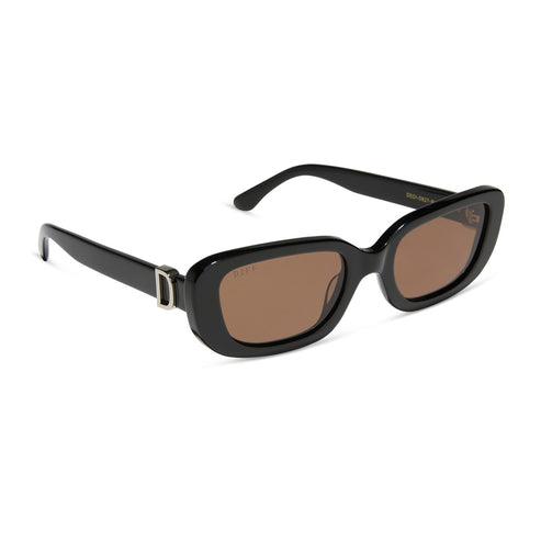 Daphne Black Silver metal + Brown