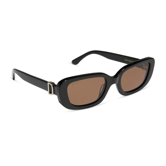 Daphne Black Silver metal + Brown
