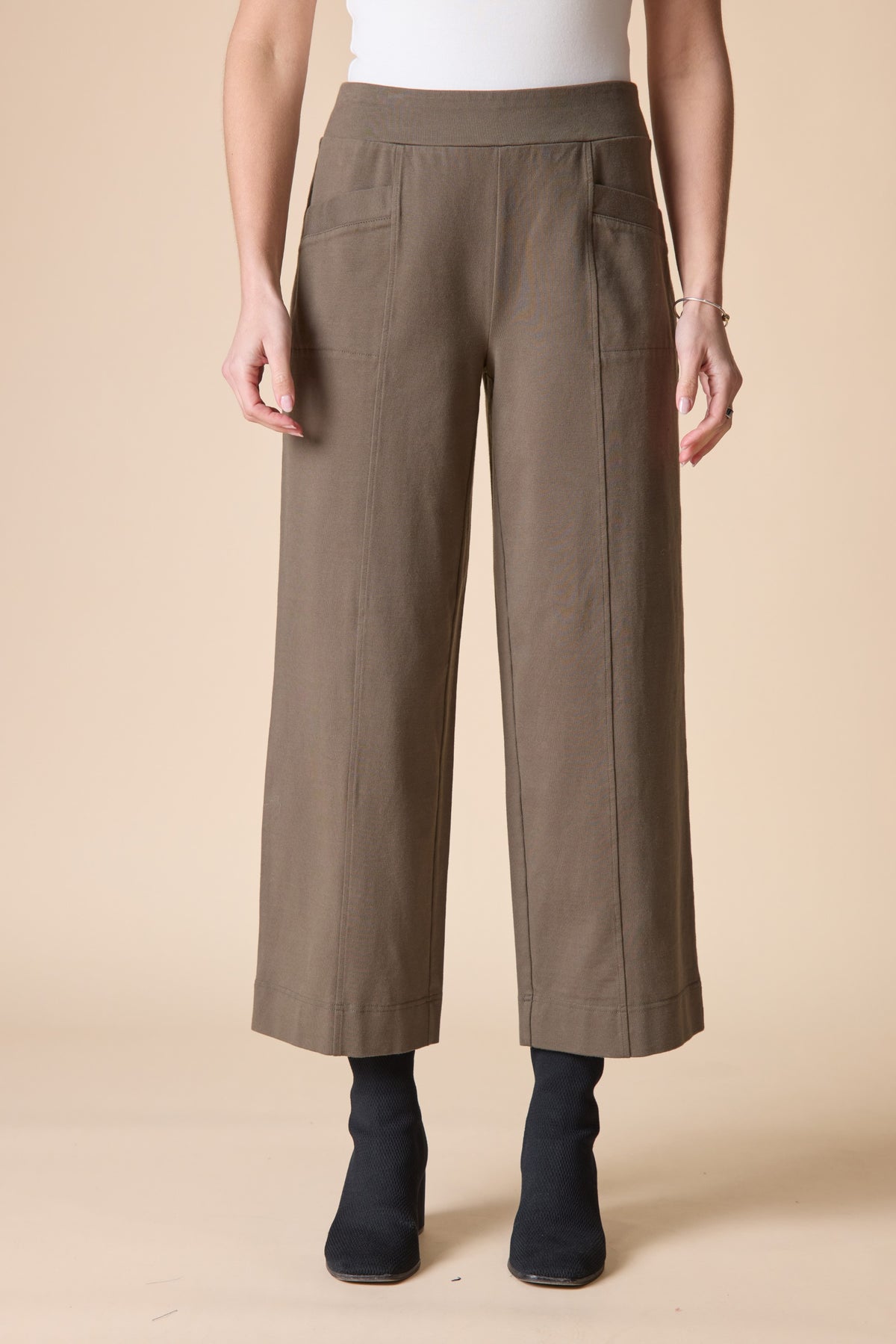 Stonewash Angle Pocket Flood Pant